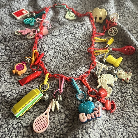 2 Available Vintage 1980s Charm Necklaces-Each one is available for purchase - Picture 2 of 10